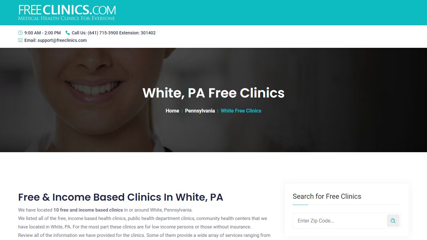 White, PA Free Clinics